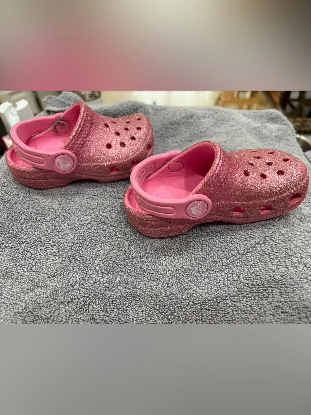 Kids Glitter crocs